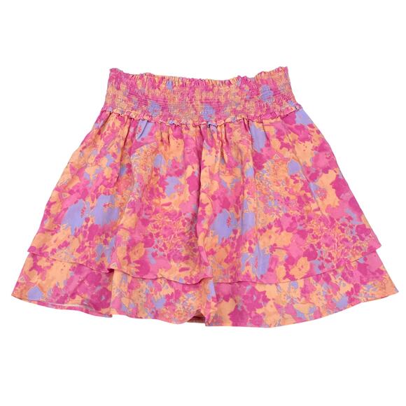 NWT RAILS Addison Flowy Smocked Mini Skirt In Passion Flower Size Medium - Picture 5 of 9